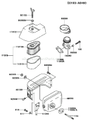 Page A Diagram and Parts List for FC150V FS58 Kawasaki Engine
