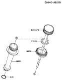 Page J Diagram and Parts List for FC150V FS58 Kawasaki Engine