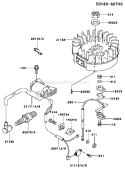 Part Location Diagram of 241B0412 Kawasaki DISCONTINUED