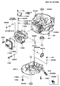 Page F Diagram and Parts List for FC150V FS12 Kawasaki Engine