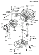 Part Location Diagram of 49015-6155 Kawasaki Cover-Crankcase