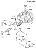 Page F Diagram and Parts List for FC150V FS25 Kawasaki Engine