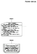Part Location Diagram of 56038-2606 Kawasaki Label-Brand