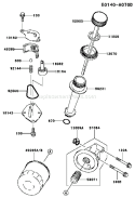 Part Location Diagram of 49065-2084 Kawasaki Filter-Oil