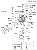 Page B Diagram and Parts List for FC150V HS10 Kawasaki Engine