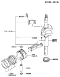 Part Location Diagram of 13008-7001 Kawasaki Piston Ring Set