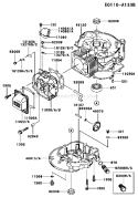 Part Location Diagram of 11009-2848 Kawasaki Gasket-Rocker Case