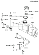 Part Location Diagram of 13168-2303 Kawasaki Lever