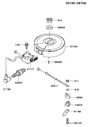 Page F Diagram and Parts List for FC180V AC53 Kawasaki Engine