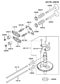 Page L Diagram and Parts List for FC180V BC53 Kawasaki Engine
