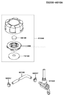 Page G Diagram and Parts List for FC180V BC53 Kawasaki Engine