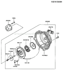 Page K Diagram and Parts List for FC290V AS12 Kawasaki Engine
