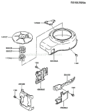Page D Diagram and Parts List for FC290V AS13 Kawasaki Engine