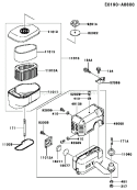 Page A Diagram and Parts List for FC290V AS16 Kawasaki Engine