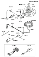 Part Location Diagram of 49089-2087-9H Kawasaki Shroud-Engine