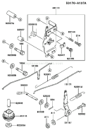 Part Location Diagram of 16041-2085 Kawasaki Shaft-Carburetor,Choke