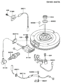 Page F Diagram and Parts List for FC290V AS17 Kawasaki Engine