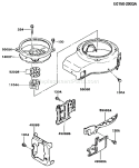 Page D Diagram and Parts List for FC290V BS05 Kawasaki Engine