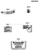 Page H Diagram and Parts List for FC290V BS05 Kawasaki Engine