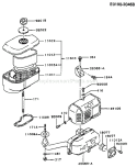 Page A Diagram and Parts List for FC290V BS12 Kawasaki Engine