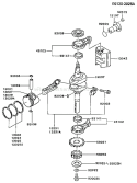 Page J Diagram and Parts List for FC290V BS12 Kawasaki Engine