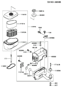 Page A Diagram and Parts List for FC290V AS15 Kawasaki Engine