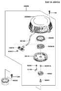 Page K Diagram and Parts List for FC290V AS15 Kawasaki Engine