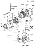 Page E Diagram and Parts List for FC290V AS15 Kawasaki Engine