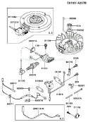 Page F Diagram and Parts List for FC290V AS15 Kawasaki Engine