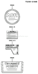 Page H Diagram and Parts List for FC290V AS15 Kawasaki Engine