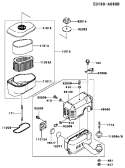 Page A Diagram and Parts List for FC290V DS13 Kawasaki Engine
