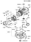 Page E Diagram and Parts List for FC290V DS13 Kawasaki Engine