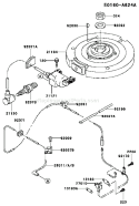 Page F Diagram and Parts List for FC290V DS13 Kawasaki Engine