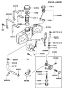 Page G Diagram and Parts List for FC290V DS13 Kawasaki Engine
