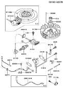 Page F Diagram and Parts List for FC290V ES15 Kawasaki Engine