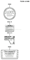 Page H Diagram and Parts List for FC290V ES15 Kawasaki Engine