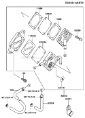 Page G Diagram and Parts List for FC290V FS05 Kawasaki Engine