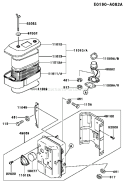 Page A Diagram and Parts List for FC400V AS00 Kawasaki Engine