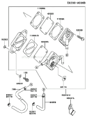 Page G Diagram and Parts List for FC400V AS00 Kawasaki Engine