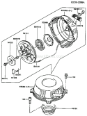 Page J Diagram and Parts List for FC400V AS01 Kawasaki Engine