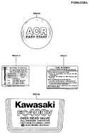Page G Diagram and Parts List for FC400V AS01 Kawasaki Engine
