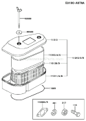 Page A Diagram and Parts List for FC400V AS02 Kawasaki Engine