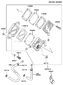 Page G Diagram and Parts List for FC400V AS02 Kawasaki Engine