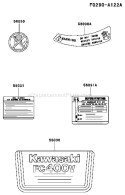 Page H Diagram and Parts List for FC400V AS02 Kawasaki Engine