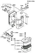 Page A Diagram and Parts List for FC400V AS03 Kawasaki Engine
