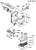 Part Location Diagram of 11012-2383-9Y Kawasaki Cap