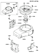 Part Location Diagram of 55020-2079-9H Kawasaki Guard