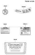 Page H Diagram and Parts List for FC400V BS02 Kawasaki Engine