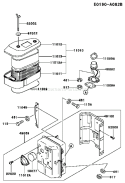 Page A Diagram and Parts List for FC401V AS00 Kawasaki Engine