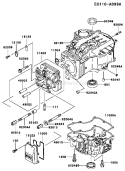 Page E Diagram and Parts List for FC401V AS00 Kawasaki Engine